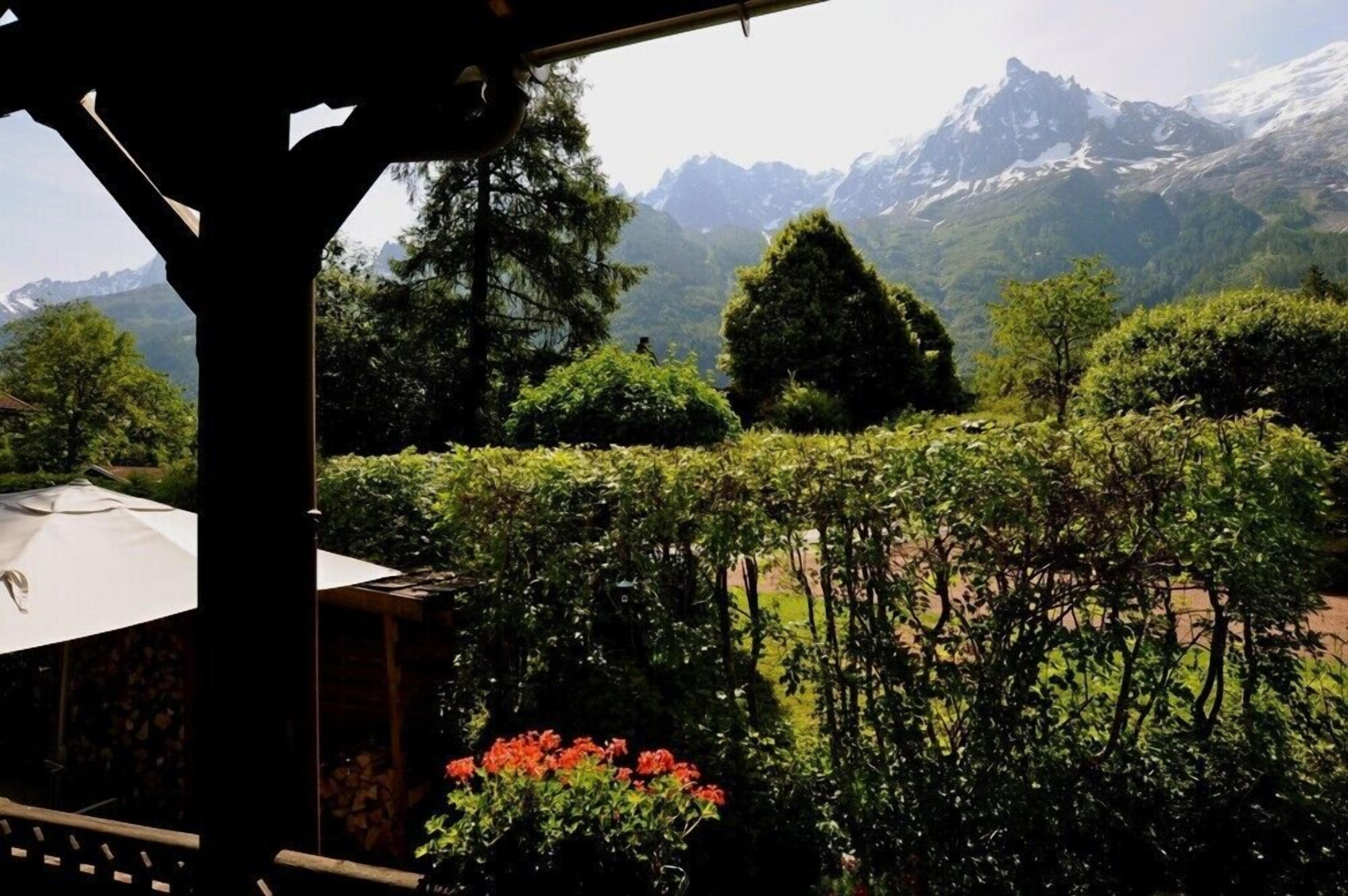 panorama sur  chaine du Mont Blanc