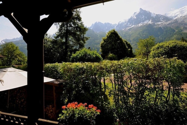 panorama sur chaine du Mont Blanc