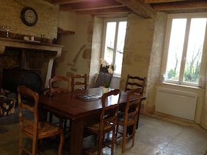 Dining - Beautiful charming stone country house with large flat garden of 1800m². (nicey)