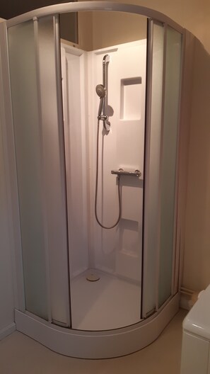 Shower, hair dryer