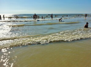 Beach nearby, sun-loungers