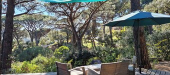 Beau Mazet 75m2, stor trÀdgÄrd i tallskog, privat domÀn med pool, Tennis ..