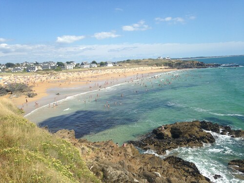 Villa with private pool 200 m from the beach.enclosed garden in Le Pouldu, Brittany