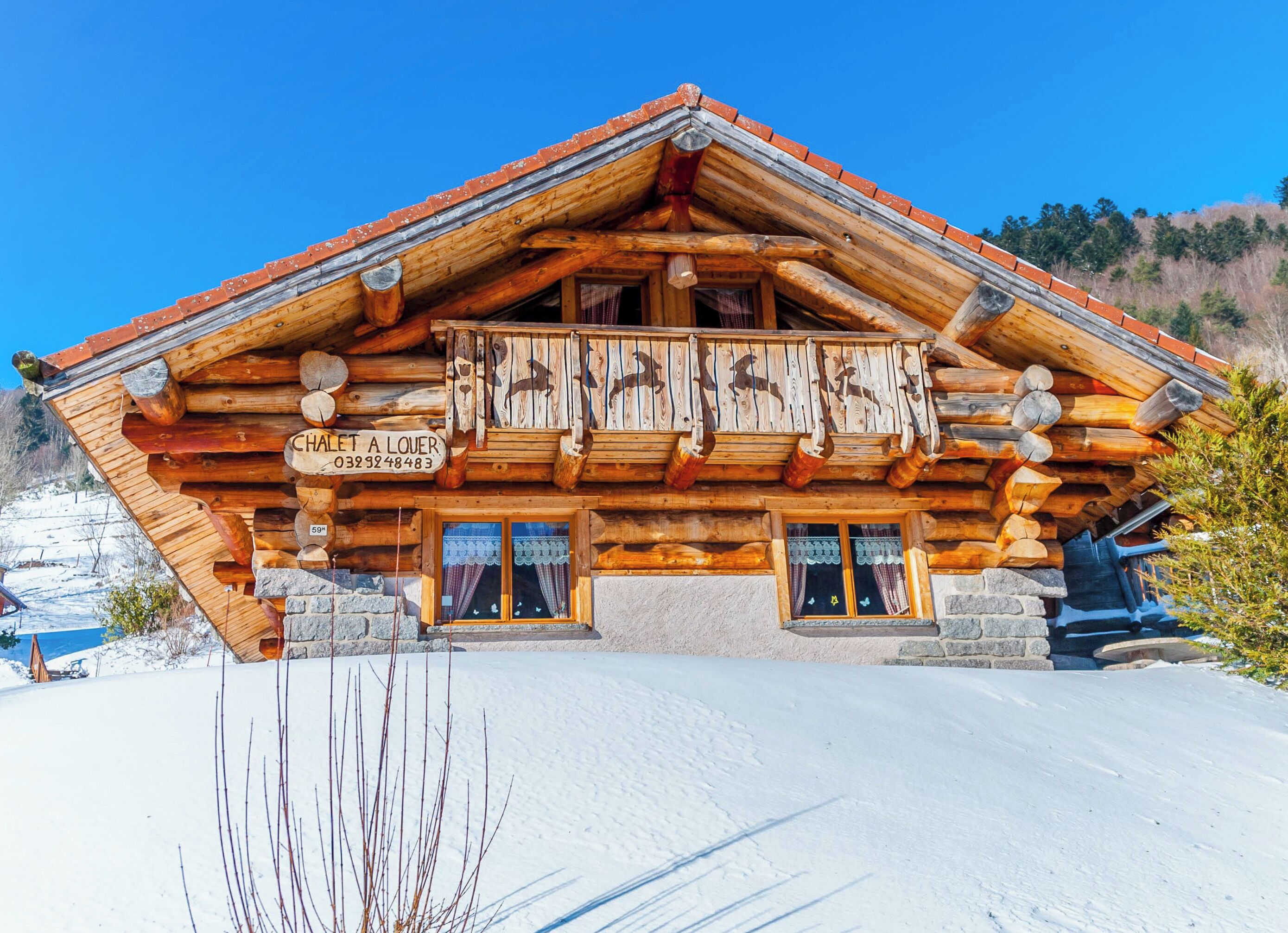 Luxury Log Cabin, Sauna, Nordic Bath, Pool Table, La Bresse