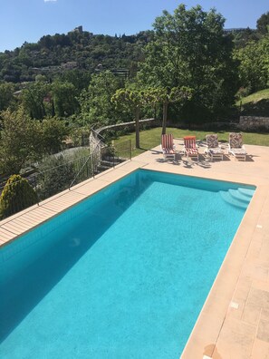 A heated pool