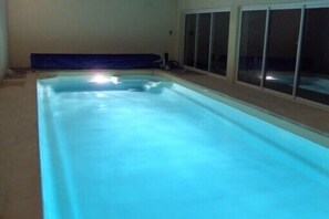 Indoor pool, a heated pool