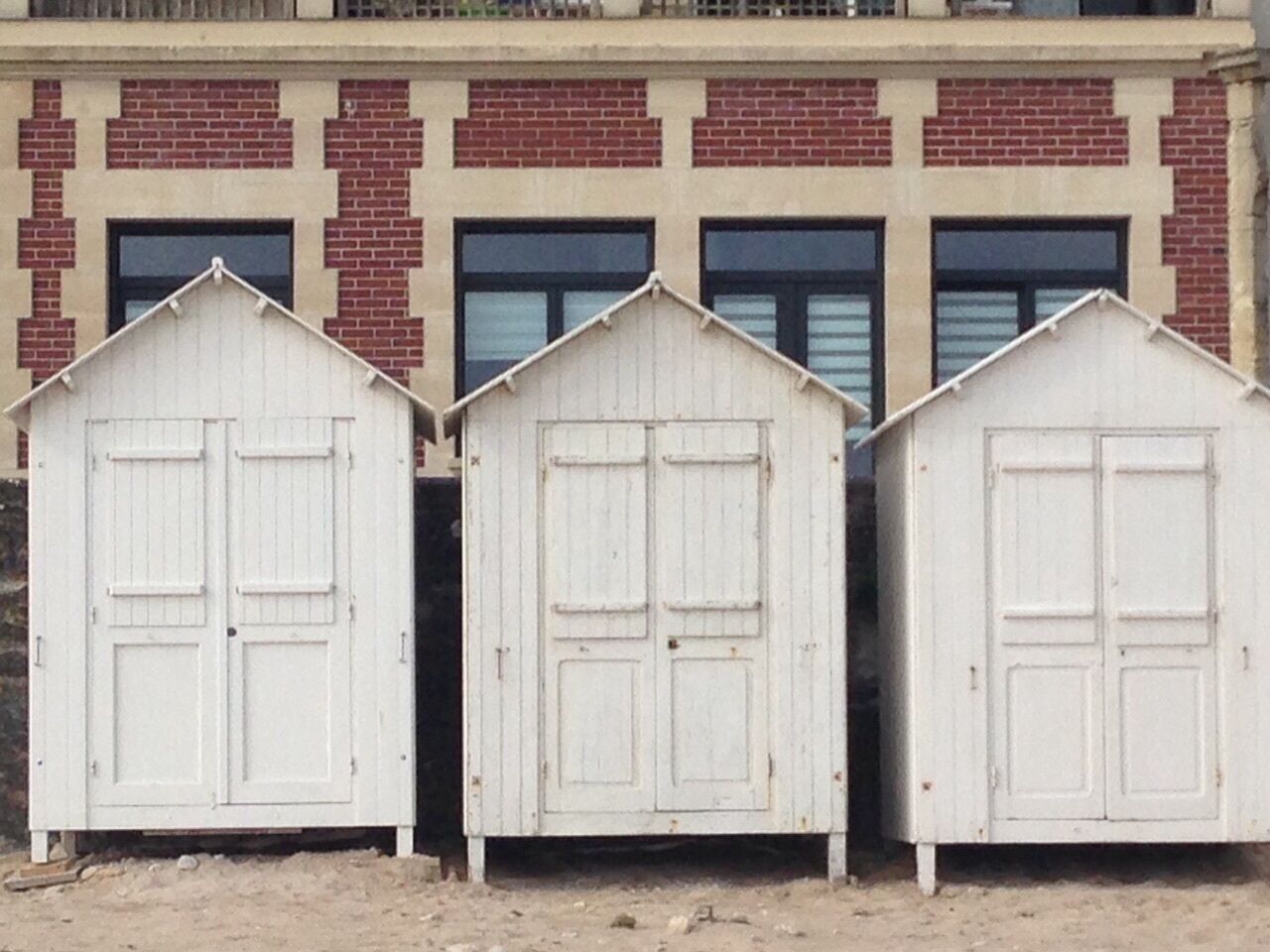 Johnson's house, feet in the water, a few grains of sand.