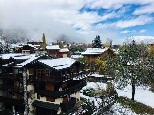 Courchevel Le Praz - Ski jalka - Näkymä ja valo