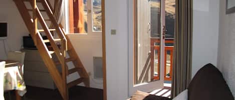 TV, DVD player, books