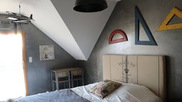 6 chambres, fer et planche à repasser, accès au Wi-Fi (inclus)