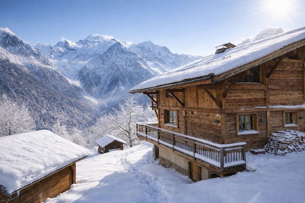 Le chalet enneigé