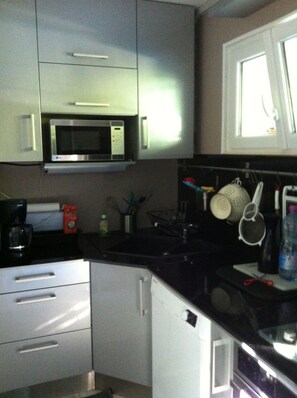 Microwave, oven, stovetop, dishwasher