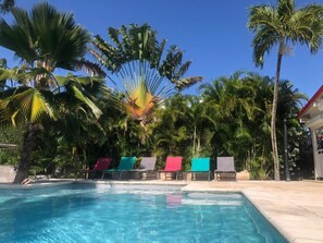 Pool - VILLA WITH PRIVATE POOL & GARDEN (8 PEOPLE) IN ST FRANCOIS GUADELOUPE (saint françois)