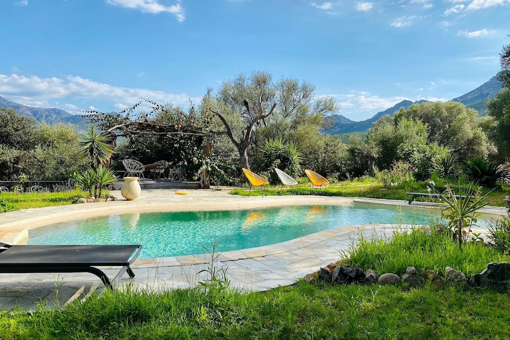 Charming villa with large pool landscaped garden panoramic view