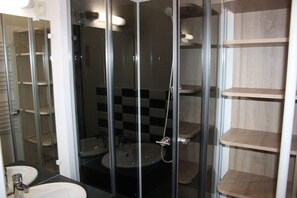 Shower, hair dryer