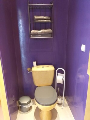 Haartrockner, Handtücher, Seife, Toilettenpapier