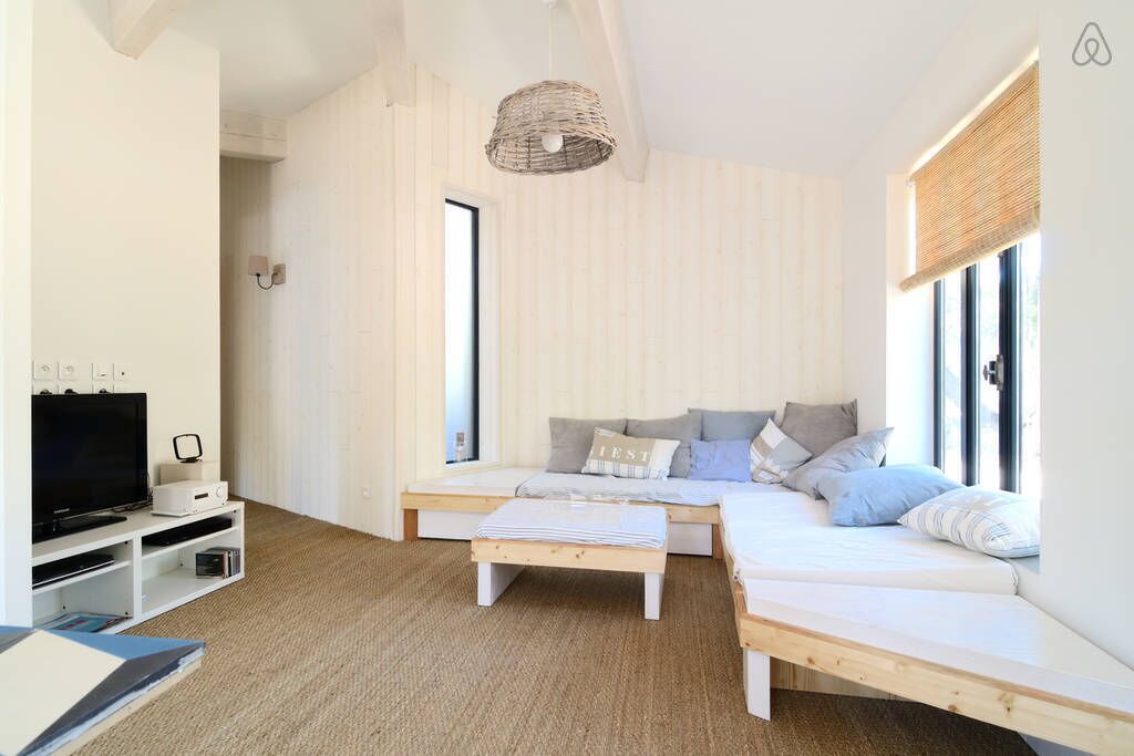 architect house by the sea under the pines in a quiet area