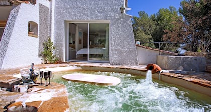 HERRLICHE Luxusimmobilie mit Panoramablick auf das Meer, beheizter Pool, Whirlpool, Spa
