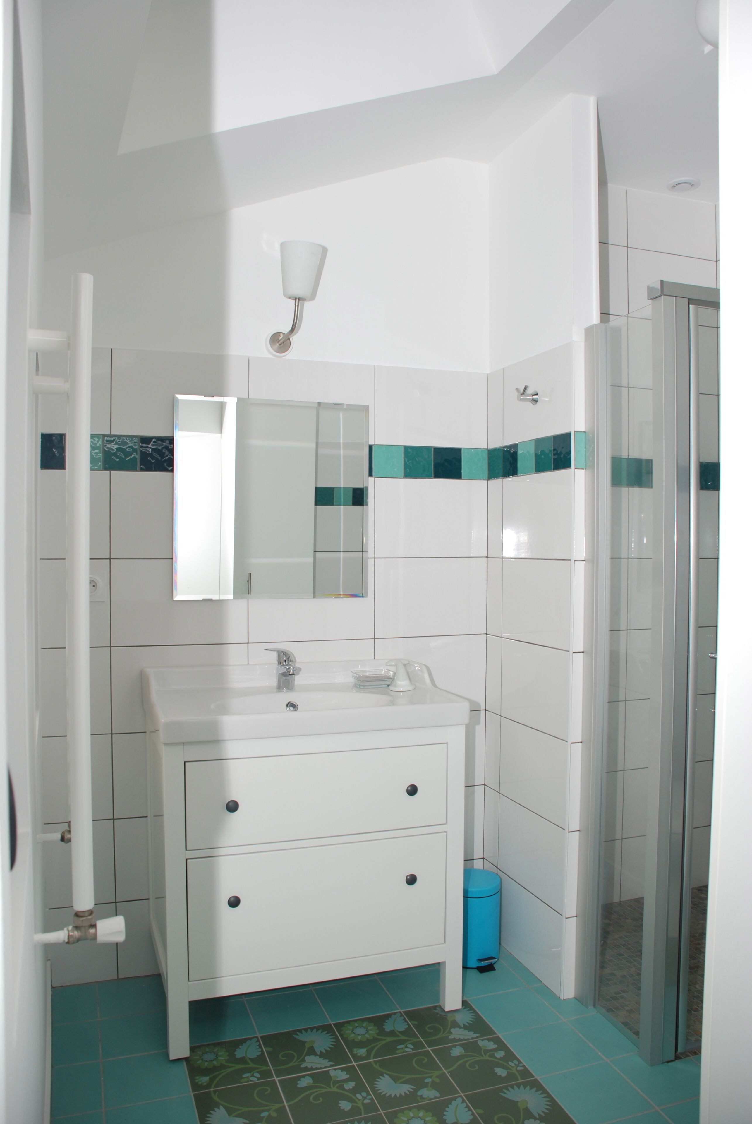 apartment on the ground floor of an 18th century building, pedestrian square