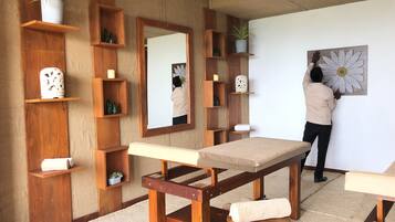 Body treatments, deep-tissue massages, massages