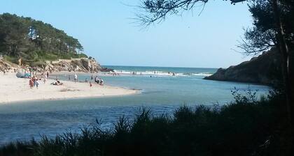 Gßte indépendant en bord de mer 2 à 5 places Bretagne Sud WIFI jardin terrasses