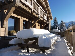 Terrace/patio - Great comfort, quiet, lake view, nature, wifi, sauna, billiards, close to ski slopes, charging station. (Gérardmer)