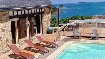 Piscina externa, piscina aquecida