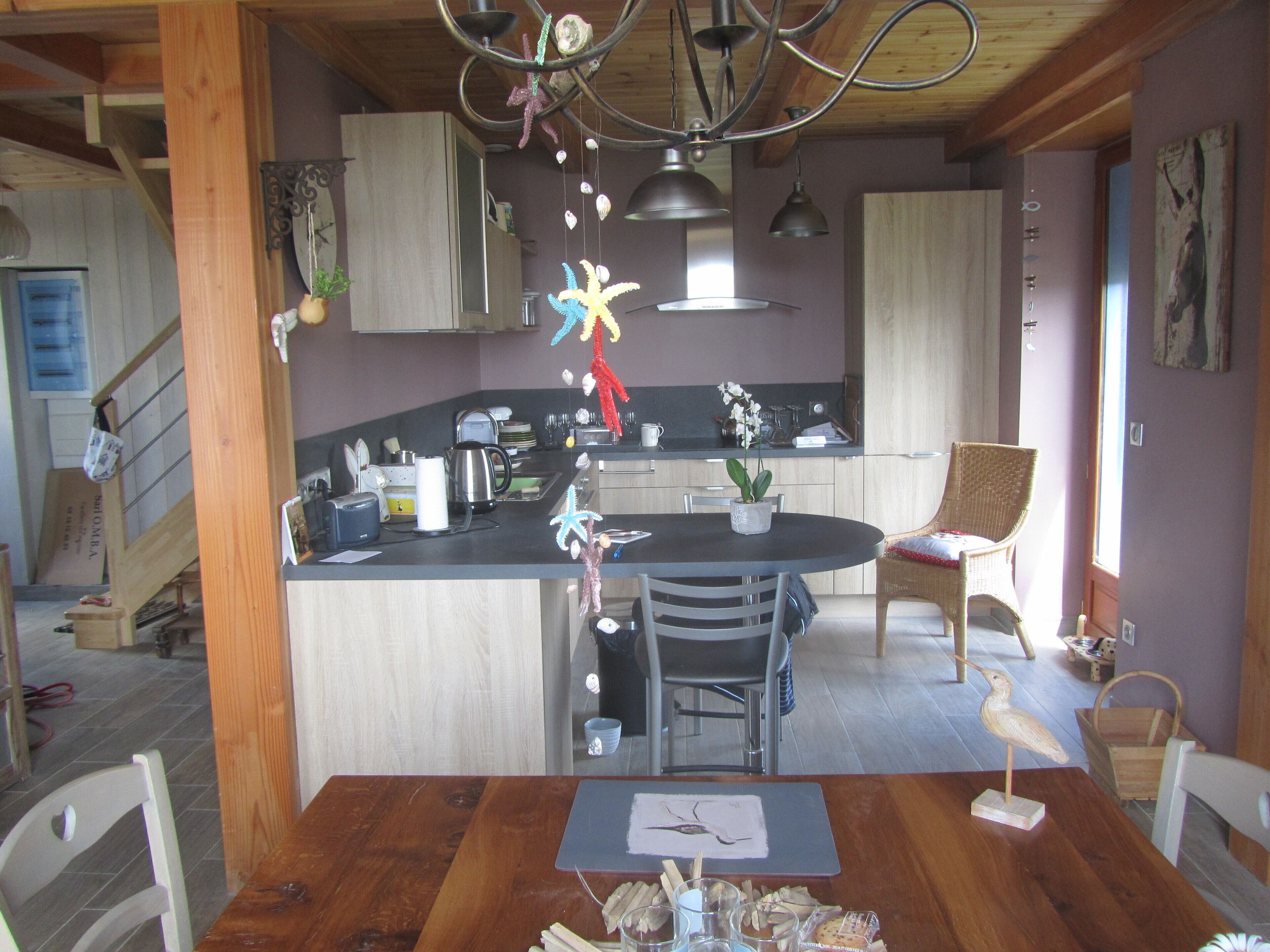 Detached house renovated with sea view.