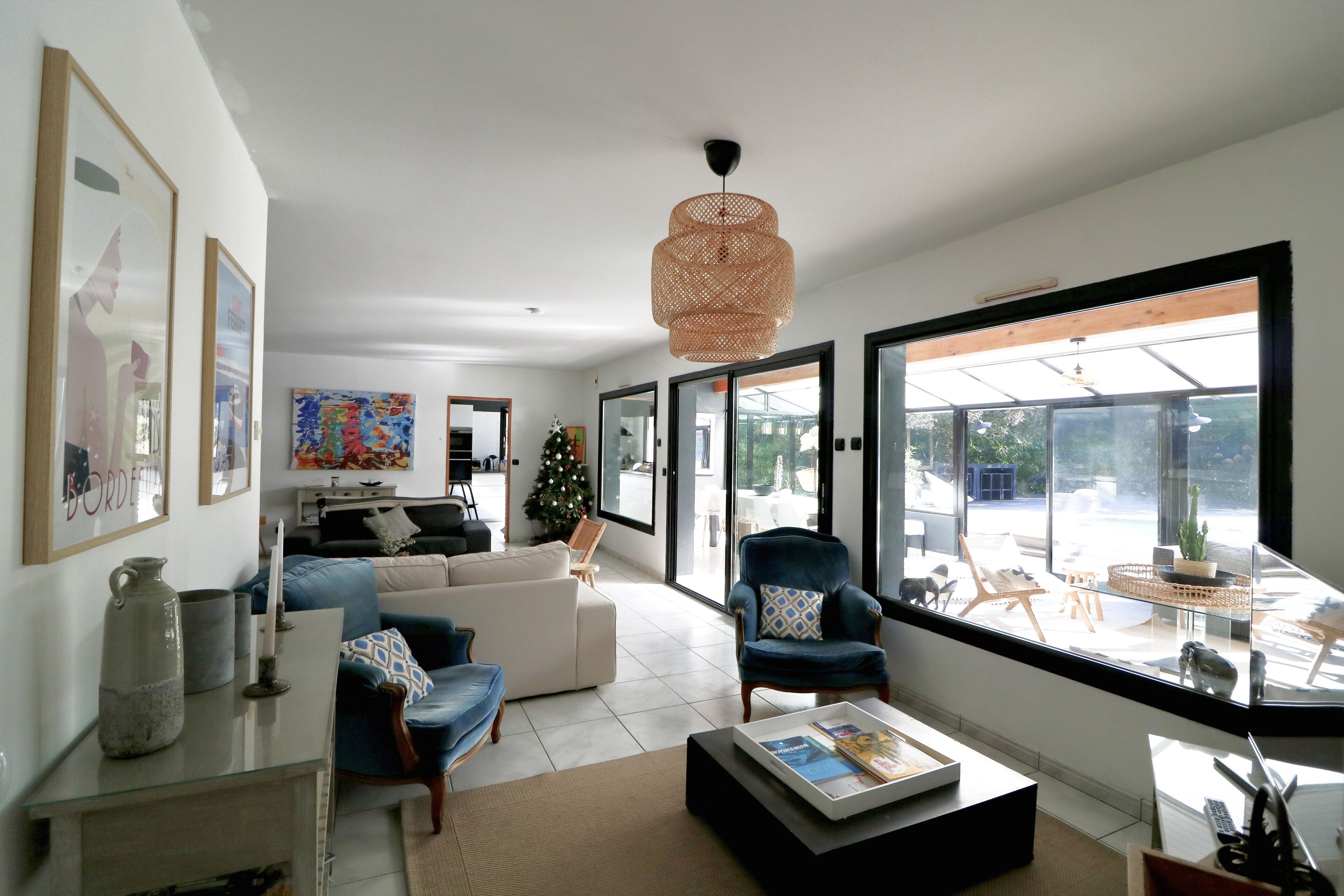 160 m2 villa / sunny swimming pool in the pines with pool house