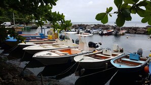 A marina with various small boats docked. - HAUT DE VILLA VIEUX FORT (VIEUX FORT)
