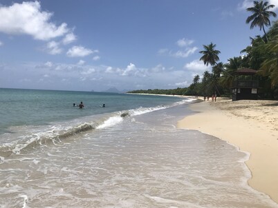 Sainte-Anne, typical villa for 4-6 people Sea view, directly on the beach.