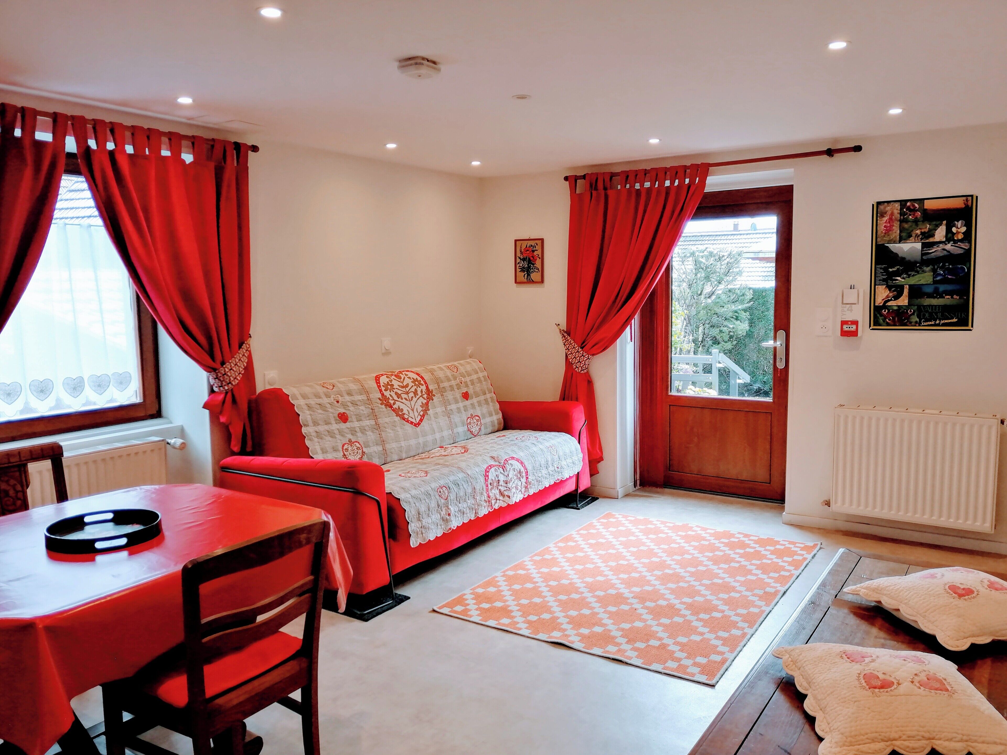 Télévision, lecteur de DVD, baby-foot, table de tennis de table