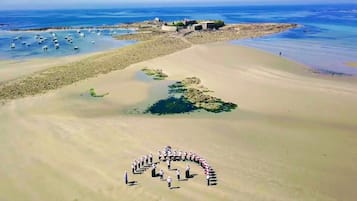 On the beach