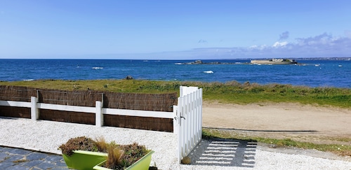 Ploemeur, House Full Meerblick. 100m Strand feinen Sandes