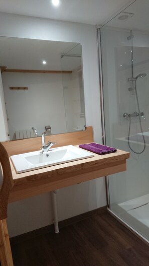Shower, hair dryer