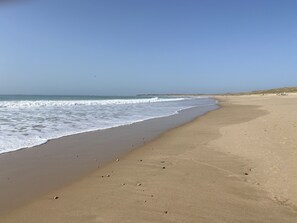 Beach nearby, sun-loungers