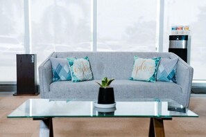 Sittområde i lobbyn