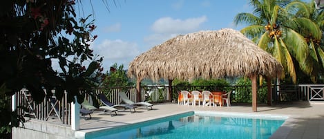 Una piscina riscaldata