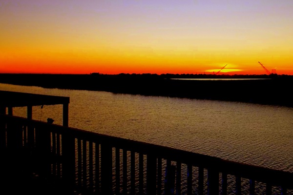 Blick von der Unterkunft