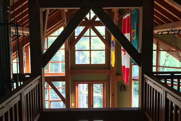 looking from 2nd floor to living room