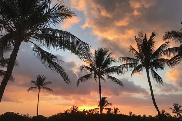 One of many sunsets seen from our lanai.