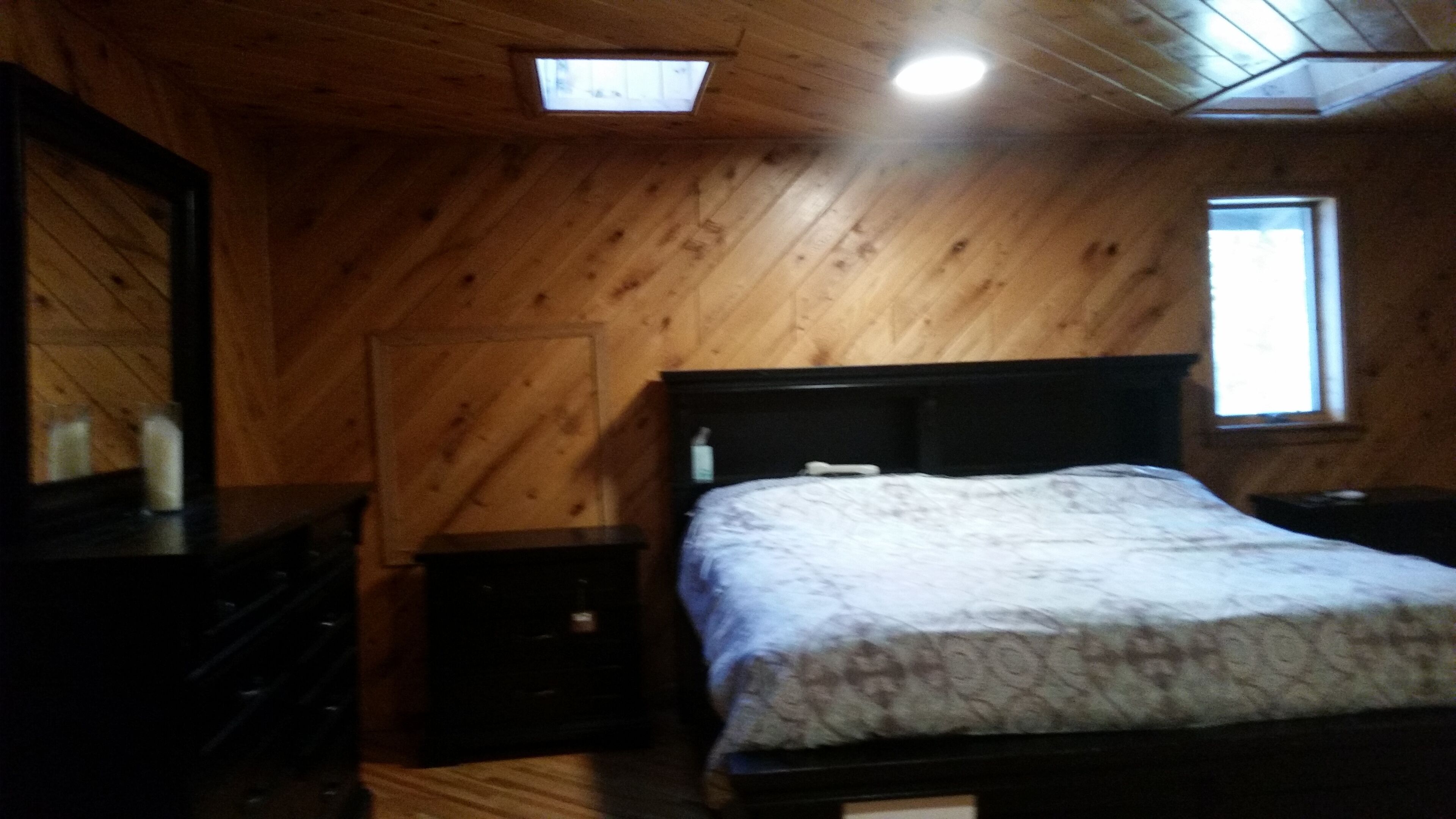 Secluded 3 bedroom Log Lodge Home w/trails & Private Lake and Pond 