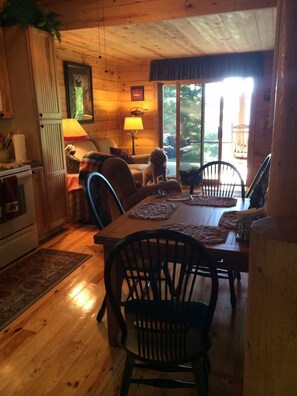Dining - Entire cabin for rent, 30-day minimum stay.   (Clayton)