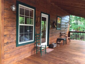 Terrace/patio - Great Specials-Lovely Nature Cabin on 3 Acres! (Blairsville)