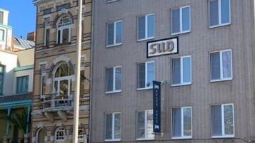 Voorkant van accommodatie