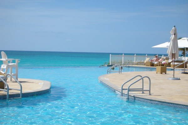 Infinity pool with view of Atlantic Ocean