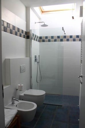 Apartment, 3 Bedrooms | Bathroom | Shower, free toiletries, bidet, towels