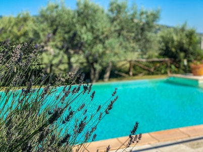 Antigua casa de campo toscana "Villa Stefania" - Gran vista de Cortona