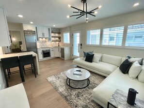 TV, DVD player, stereo