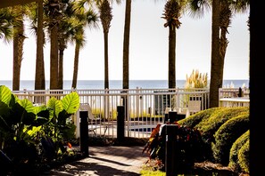 Property grounds - Desirable Ground-Floor Oasis: No Elevators! Poolside & Walkout to Beach Condo! (Panama City Beach)
